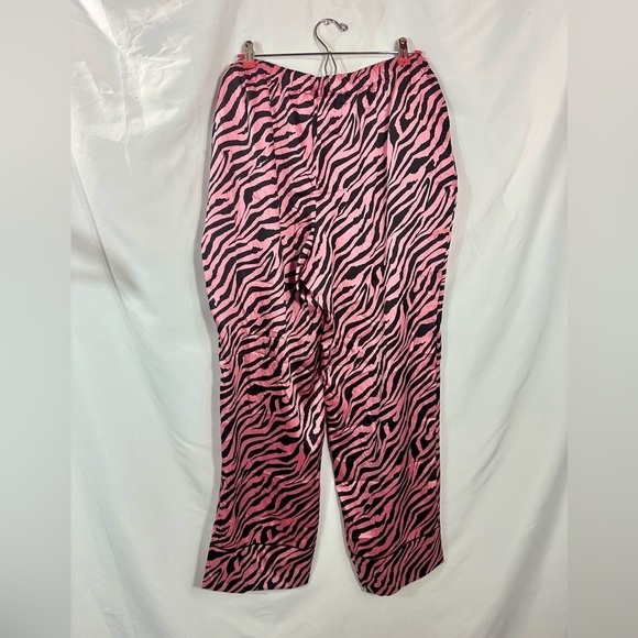 Victoria's Secret pink silky zebra print pajama pants size XL - Picture 5 of 9